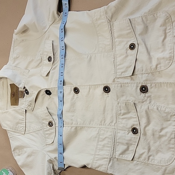 Great Northwest, Size S Cream Colored 'Safari-Style' Jacket. Front Pockets, GUC - Picture 6 of 10